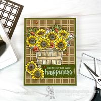 Jar of Flowers Meets Cheerful Basket Color Challenge - The Stamping Ninja