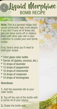 #PAIN MANAGEMENT - ESSENTIAL OILS