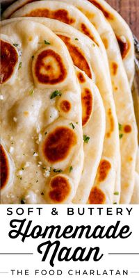 Homemade Naan Bread Recipe from The Food Charlatan