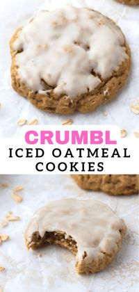 These iced oatmeal cookies are the ultimate holiday cookies. They are easy and delicious!