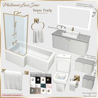 Early Access | SIMS 4 ONLY / 🚫CONVERSIONS PROHIBITED!🚫 | Public 31st Dec on our Official Website. Set Contains: • Bathtub with overhead shower | 8 Swatches • Toilet | 4 Swatches • Sink | 4 Swatches • Counter for sink - 1, 1.5 & 2 tile width options! | 8 Swatches • Backlit mirror - 3 size options (to match the counter widths!) | 2 Swatches • Hanging hand towel | 12 Swatches • Hanging bath towel | 12 Swatches • Toilet Roll | 2 Swatches