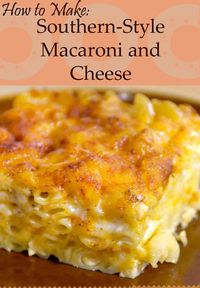 If you're looking for a homemade macaroni and cheese recipe like grandma used to make, this is it!