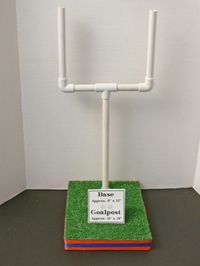 DIY Fotball Theme Sports Centerpieces for College Bowl Games and National Football League Playoff Parties