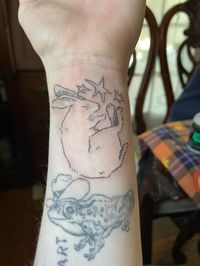 tattoo, handpoke, ignorant style, instagram, stars, rabbit, aesthetic