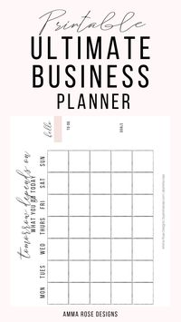 This Business Planner contains everything you need to revamp, grow, and maintain a successful business, along with achieving your financial goals. This Business Planning bundle is for a variety of business types: small business owner, blogger, freelancer, designer, online business owner, or an Etsy shop owner. Each and every page is specially designed to help you make your goals happen, live simply and stress-free, and keep you productive.