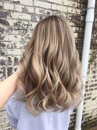 Blonde Balayage and Long Layered Haircut by @amy_ziegler #askforamy#versatilestrands