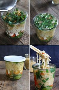 How to prepare Gluten Free "Instant" Noodle Cups -  Oh... I am so doing this! Perfect to take to work for my lunch!