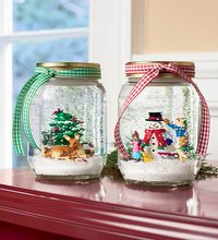 DIY snow globes