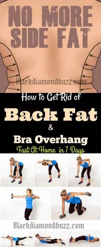 Workout - How to Get ride of Back Fat and Bra Overhang - Fast at Home #abworkoutathome #bellyfatmelting