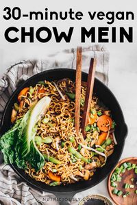 Easy Vegan Mushroom Chow Mein 2