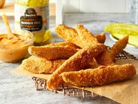 Bring a restaurant favorite to the comfort of your home. Crispy, salty, and utterly addicting, these fried pickles are served with our spicy Bold Chipotle Gourmaise for an extra kick.