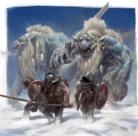 Frost Trolls - Trudvang Riotminds - by Alvaro Tapia, colors by Thomas Wievegg