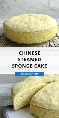 This fail-proof Chinese Steamed Sponge Cake is tall, fluffy, and always comes out perfect. This recipe is simple to prepare and does not require the separation of egg whites and yolks.