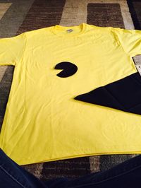 Made a pac man costume for my boyfriend