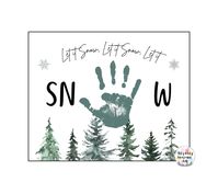 Handprint & Footprint Artwork Templates Made Easy! Let it Snow Template/ Winter / Handprint Footprint DIY Art Craft / Kids Toddler Keepsake / Download / Printable INSTANT ACCESS - This is a Digital Download File Only! STEP 1: Download the file that is sent to you (PDF) STEP 2: Print the file at your home or your local print store. STEP 3: Paint your child's hand and add it onto your artwork. YOU WILL RECIEVE: an 8x10" and 8.5-11" size (PDF file) **No physical product will be shipped to you. This