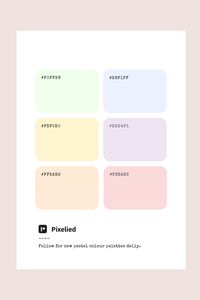 Pastel Color Palette.