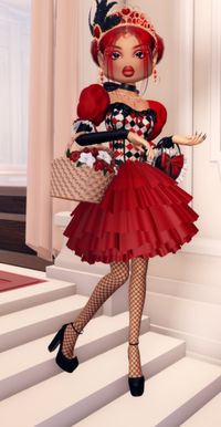 Dress to Impress (roblox) Queen of Hearts theme inspiration! VIP required