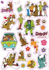 Brighten up any surface with these Scooby Doo & Friends waterproof vinyl stickers. Our vinyl stickers will stick to most smooth surfaces including, metal, plastic, glass, paper & card. You will receive: - One sticker sheet which is A5 size (148mm x 210mm). - There are at least 11 main characters on each sheet. - Each character measuring approx. 35mm plus, in either height or width. - If you purchase all 4 sheets you will receive a discounted price of £5.50 + p&p. These stickers are: - Made from