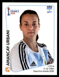 Panini Women's World Cup 2019 - Amancay Urbani Argentina No. 302