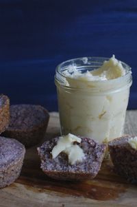 Blue Corn Muffins with Honey Butter – a bushel and a peck