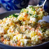 Lithuanian Boiled Vegetable Salad (Balta Misraine)