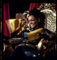 Eartha Kitt. Behind the scenes photos from the Batman TV series.