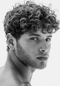 20mm curl with SuperSkin-V base. Curly hair systems suit men experiencing hair loss that have natural curls.