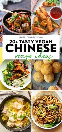 Skip the weekly takeout from your local restaurant and enjoy these flavorful homemade vegan Chinese recipes instead! Find veggie dishes, noodles, mock meat, rolls, and more. These plant-based recipes are great for weeknights and family-friendly.