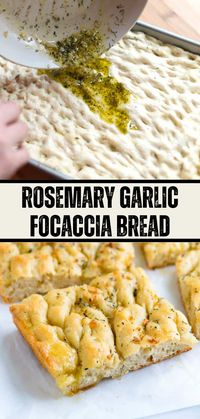 Unleash your inner baker with this simple and delicious Easy Rosemary Garlic Focaccia Bread Recipe. Immerse yourself in the fragrant aroma of rosemary and garlic as you create a perfect, fluffy focaccia. Perfect for sharing with loved ones or savoring solo! A truly flavorful treat that's sure to impress.