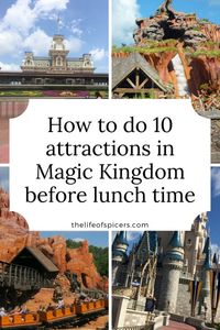 Magic Kingdom Itinerary