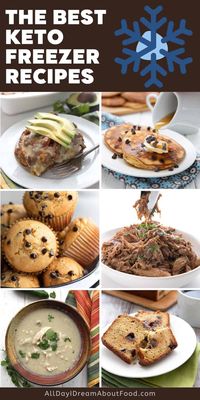 An epic collection of make ahead keto freezer meals! Everything from breakfast to dessert, and tips on how to freeze and store food. Make your healthy lifestyle even easier with these 50+ keto meal prep recipes.