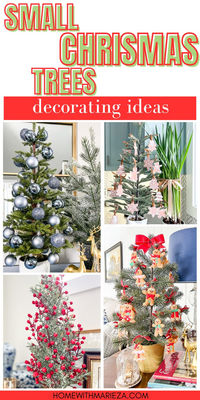 These mini Christmas tree decorating ideas will give you inspiration to decorate any room and add a touch of holiday magic and festivity.  Christmas decor using small trees. Minimalist Christmas decor small spaces xmas trees. Small Christmas trees table decor. How to display small Christmas trees. Small Christmas trees for kids room. Entryway table Christmas decor small trees. Small Christmas trees centerpiece. Small Christmas trees aesthetic.