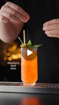 Ed on Instagram: "Strawberry Basil Mule 

One of my faves for this time of year. Adapted from a spec I used while bartending at @crazybearhotels back in the day 

Spicy, herbaceous, fruity & refreshing. Very easy to drink 

Get a ginger beer with a bit of sweetness for balance, or use simple syrup to balance accordingly 

OG spec used filtered vodka, but this is gonna work great with most white spirits: gin, tequila, rum etc. you might have to change the name if you do though, otherwise the cocktail police will come and take you away in the night 

Serve in a metal/mule mug if you don’t want to see the colour of your drink 

50ml/1.75 oz Vodka
15ml/0.5 oz Lime juice 
Ginger beer
2 large strawberries & 7 basil leaves, muddled
Basil & strawberry garnish 
.
.
.
#cocktails #cocktail #cocktailg