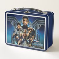 Black Panther | Characters Over Wakanda Metal Lunch Box #tchalla #blackpanther #wakanda #vibranium #gifts