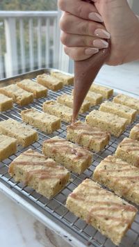 Rosemary Shortbread With Pink Peppercorn Glaze Recipe by Tasty