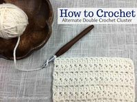 When we first learn to work the double crochet cluster stitch, we learn to begin the first cluster stitch of the row with either a chain 2 or a chain 3. While these methods are