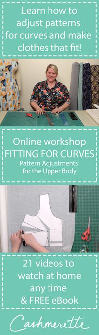 Fitting for Curves: a new online workshop that teaches you how to alter sewing patterns for curves