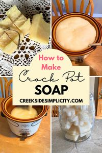 If you want a REALLY simple soap making recipe to try, this is the one you want!  This hot process soap is made using a crock pot, an immersion blender, and a few simple ingredients.   Whip up a batch of soap in an hour or so, and you'll wonder why you waited so long to give it a try.  This recipe makes approximately 3 lbs of luxuriously moisturizing soap.