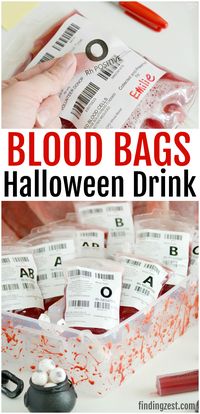 Entertain guests at your Halloween party with these fun blood bags! This red Halloween Drink (non-alcoholic) is perfect for filling fake I.V. bags designed specifically for drinks. Learn tips for how to fill and clip the bags and how to make the easiest edible fake blood splatters! This is also a great accessory to your vampire costume!