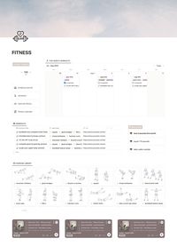 upgrade your fitness journey with our comprehensive Fitness Notion Template. organize and personalize your workout and fitness routines, monitor progress, and achieve your goals. From workout splits to exercise libraries, this customizable template is perfect for all fitness levels. Includes: - Workout Split Scheduler (Weekly / Monthly) - Spotify Gym Playlist Widgets - Fitness Progress Journal - Workout & Exercise Library - Current Weight Tracker - Fitness Goals Tracker - Tutorials + more!