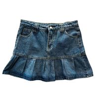 SAIA FEM ELISE REF:OX3578 JEANS-A Mini Saia Jeans com Babado na Barra é a peça ideal para quem deseja um visual que una a delicadeza feminina ao jeans funcional.Com seu babado charmoso e estilo descontraído, você estará pronta pa...