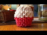 3D origami birthday cake (pie) tutorial - YouTube