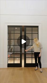 Kate Rumson on Instagram: "I’ve been seeing a lot of questions about our synchronized pocket doors and hardware, so here’s a closer look.

If you’re considering this setup for your home instead of traditional French doors - I highly recommend it. Yes, pocket doors require extra planning before framing (or reframing a wall in existing homes), but they are 100% worth it.

Pro tip: When it comes to single or double pocket doors, the frame is the most important part. Always install heavy-duty steel pocket door frames to ensure the entire system feels solid and glides smoothly, rather than feeling unstable, wobbly, or flimsy.

Hardware: @emtek_products 
Door slabs: @masonitedoors 
Pocket door frame: 3500-SYNCHRO series soft close synchronized frame from @hdpocketdoors 
(brand partners)"