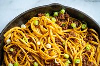 Mongolian Ground Beef Noodles | 12 Tomatoes