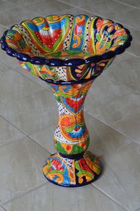 Talavera Mexican Pottery BIRD BATH | Etsy