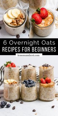 If you are looking for the easiest breakfast that only involves 5 minutes of prep, overnight oats are for you! These 6 simple recipes are quick and easy to whip up and full of flavor. Easily made dairy free and gluten free and you can meal prep a week at a time!