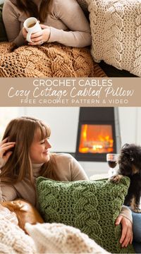 Free crochet pattern for my blog subscribers. Introducing this crochet cabled pillow, a must-have for crochet enthusiasts seeking a stylish and sophisticated home decor item. This lovely throw pillow cover boasts a chunky cabled texture reminiscent of luxurious cable knit designs.