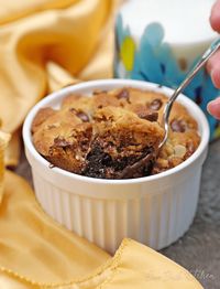 Indulge in a single serving Brookie, a perfect blend of brownie and cookie. Easy to make, this dessert offers a unique twist on classic favorites. Ideal for portion control and satisfies all your sweet cravings. | One Dish Kitchen