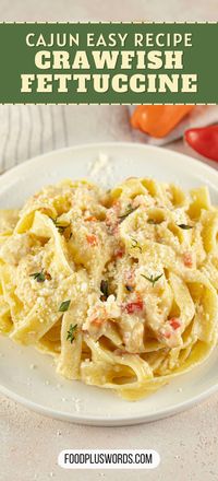 Make dinner so easy with this simple Crawfish Fettuccine recipe. It's an easy and tasty twist on traditional pasta, combining Cajun flair, velvety Velveeta, and succulent crawfish tails. Whip up this quick and delicious dish for a simple and satisfying meal. No need for culinary acrobatics – just satisfying goodness in every bite.