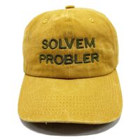 "Solvem Probler" 6 Panel Low Profile Embroidered Hat